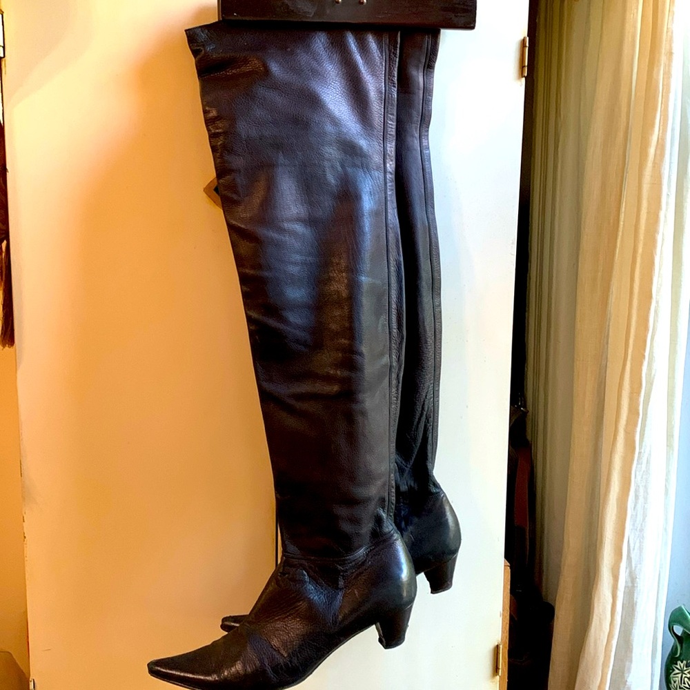 Sigerson Morrison over the Knee Boots. Chocolate Brown butter leather 10
